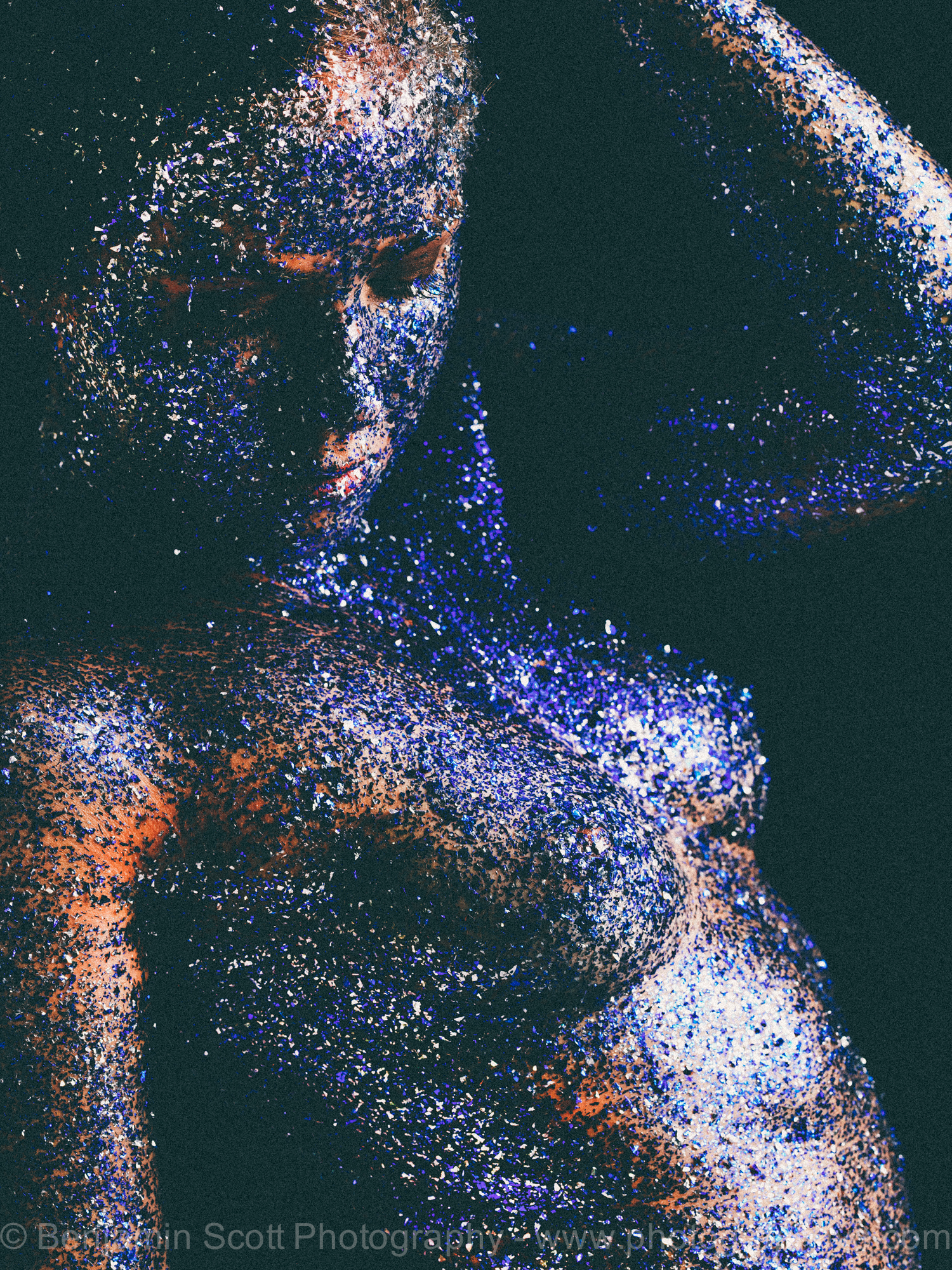Cosmic druidess nude with glitter